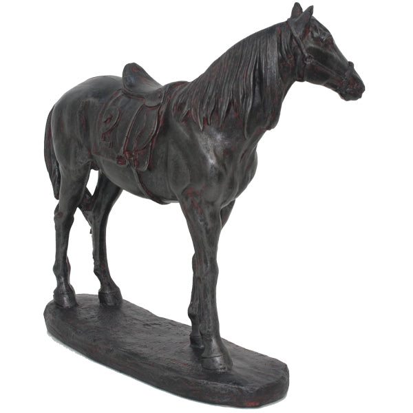 Horse With Saddle Statue