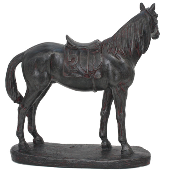 Horse With Saddle Statue