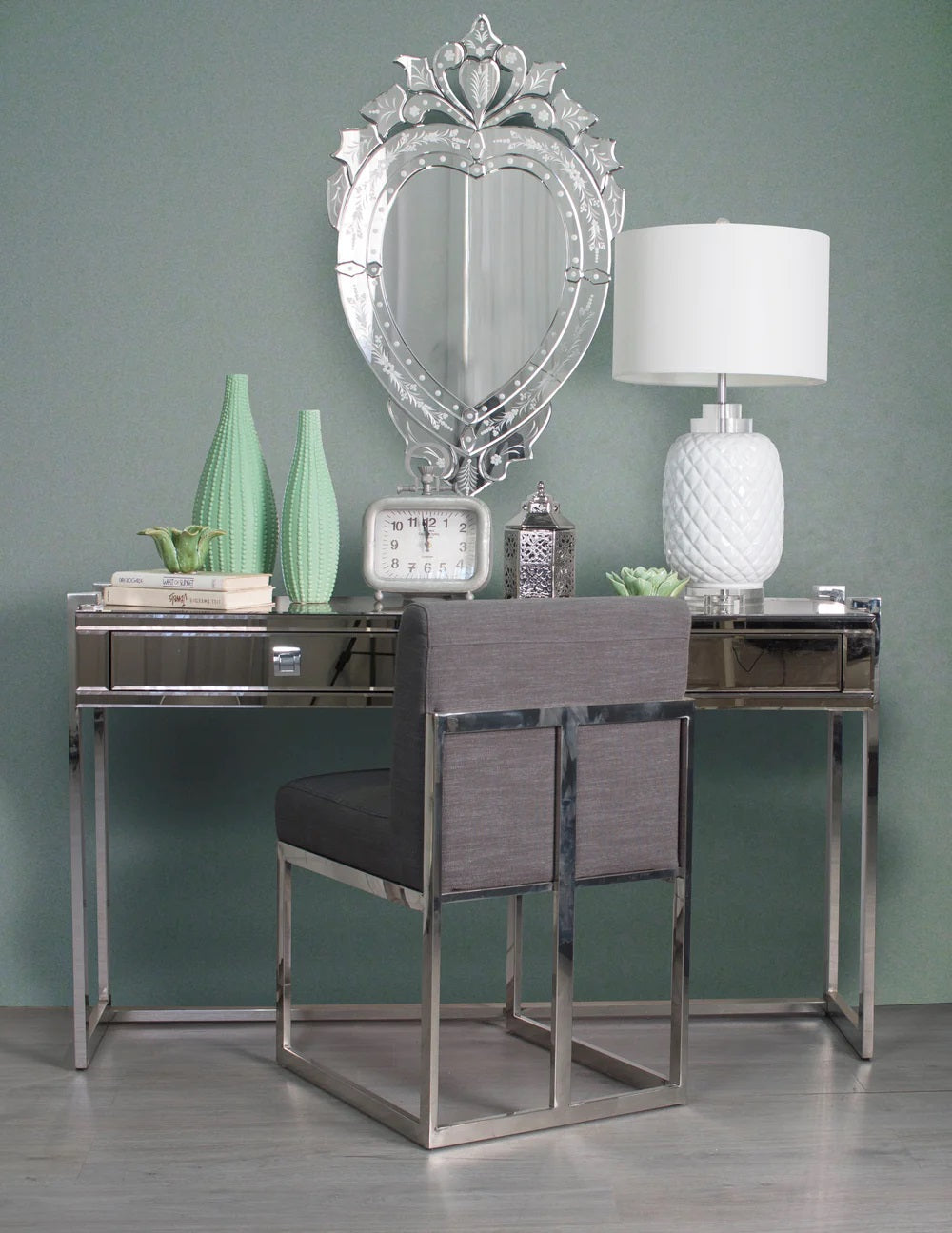 Venetian Heart Shaped Wall Mirror