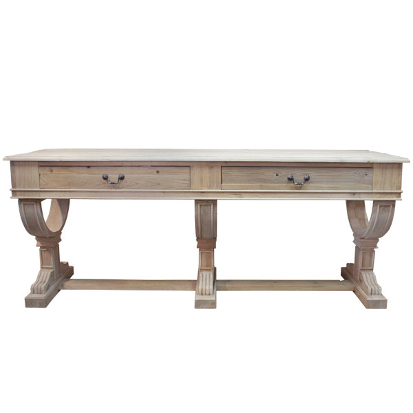 Curtis 2 Drawer Reclaimed Timber Console Table (Choose from 2 Sizes)