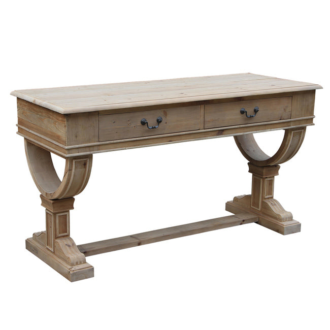 Curtis 2 Drawer Reclaimed Timber Console Table (Choose from 2 Sizes)