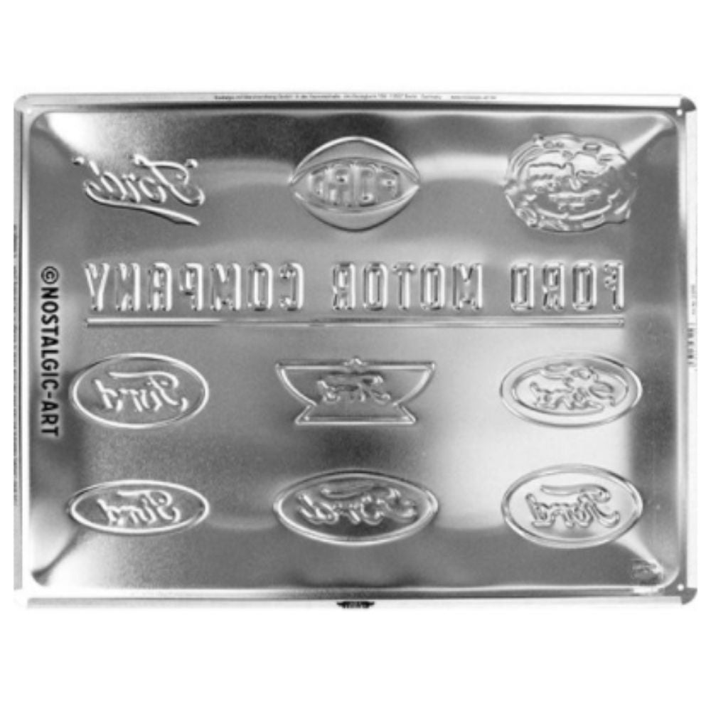 Ford Motor Company Logo Evolution Metal Sign