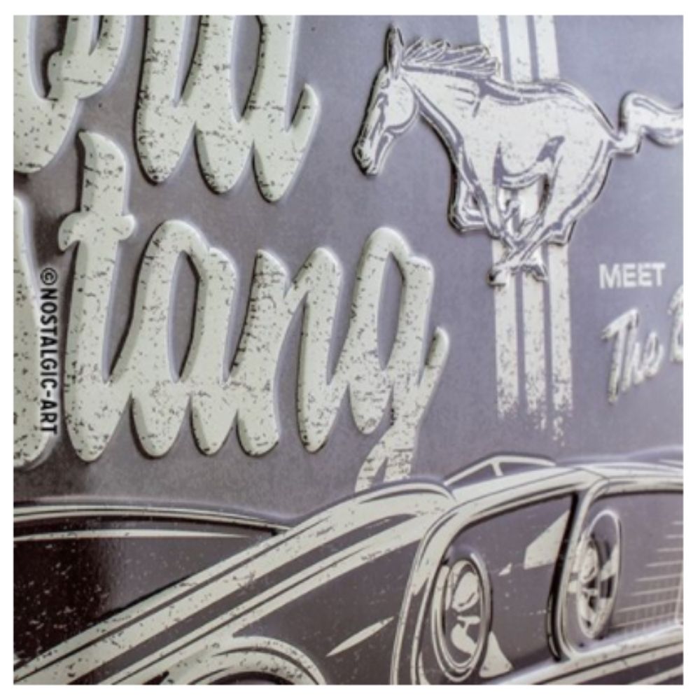 Ford Mustang Meet The Boss Metal Sign