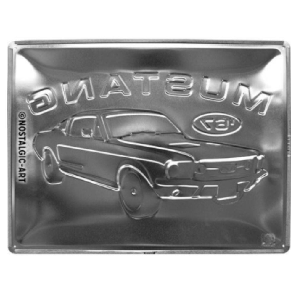 Ford Mustang Red 1967 GT Metal Sign