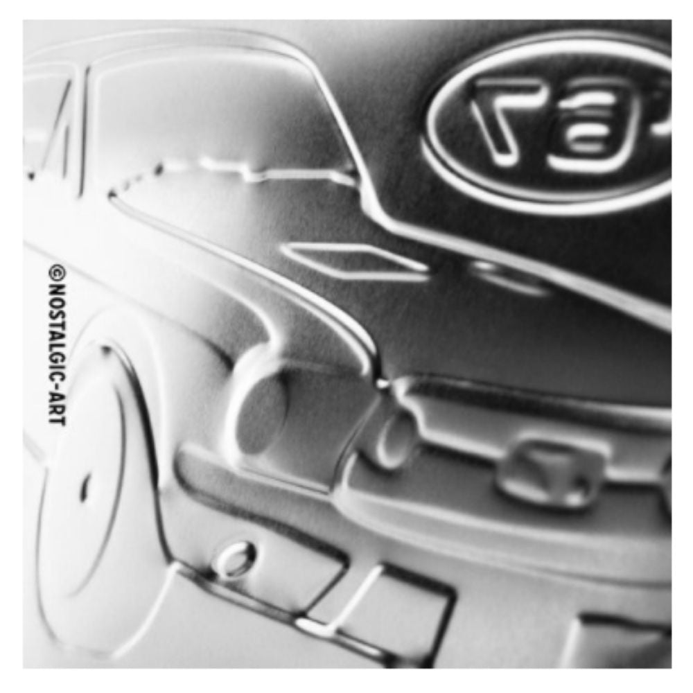 Ford Mustang Red 1967 GT Metal Sign