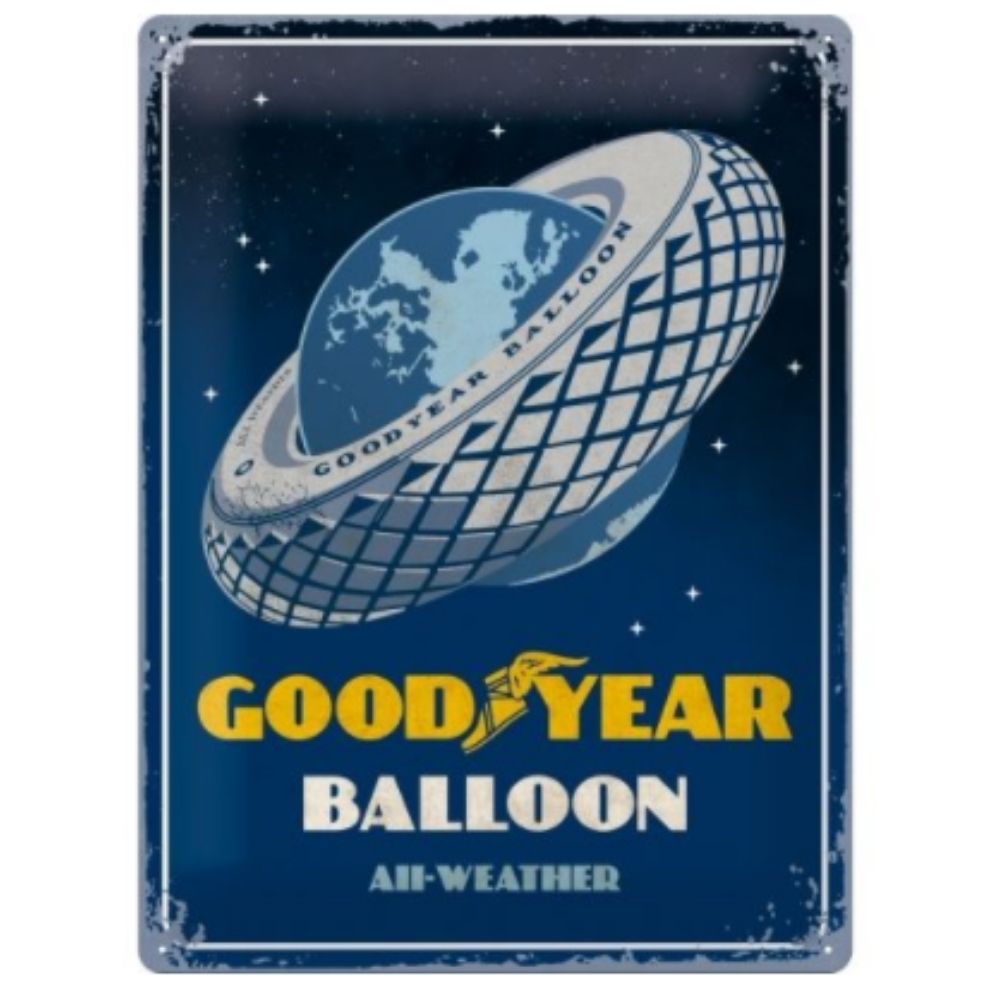 Goodyear Balloon All Weather Tyre Metal Sign