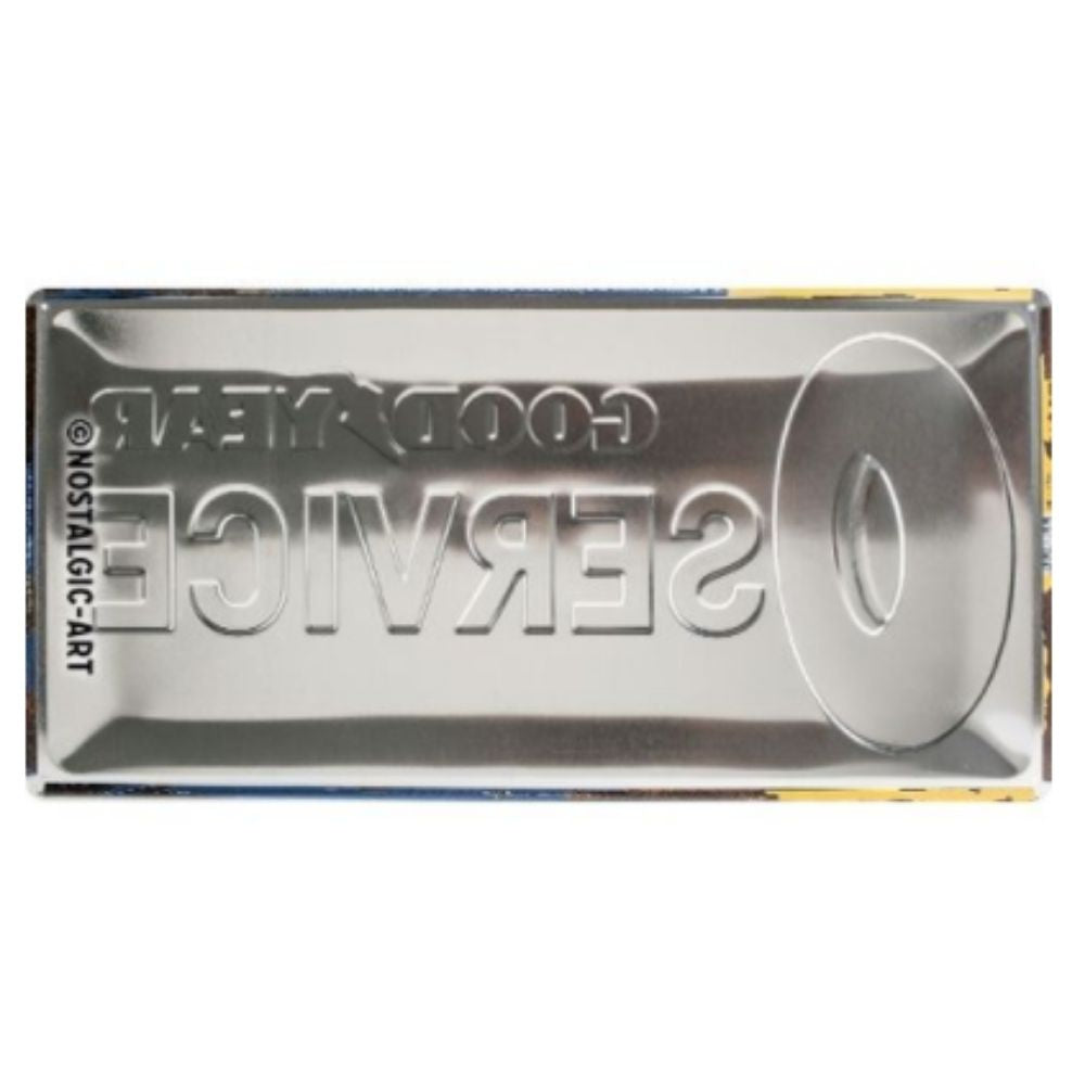 Goodyear Service Long Metal Sign