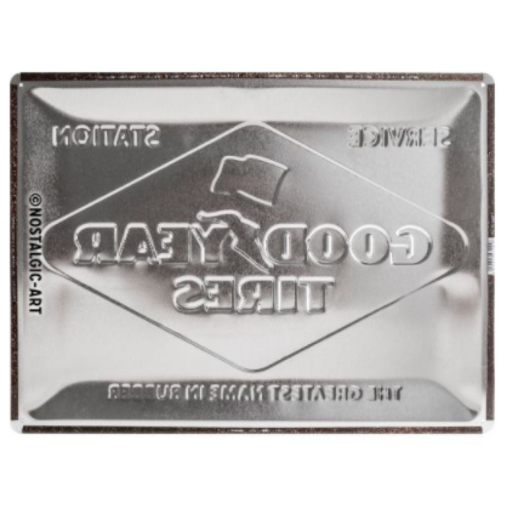 Goodyear Tyres Service Station Metal Sign