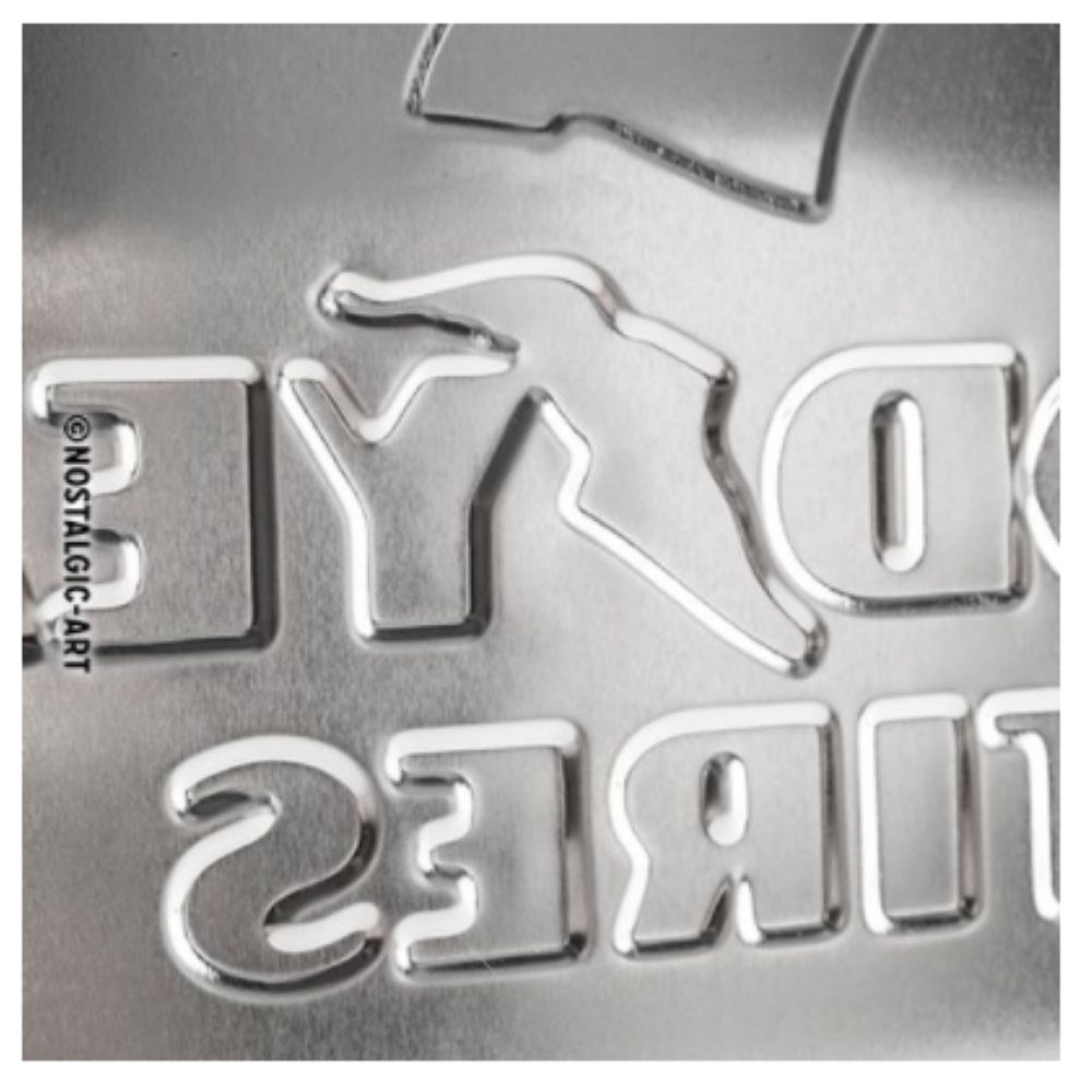 Goodyear Tyres Service Station Metal Sign