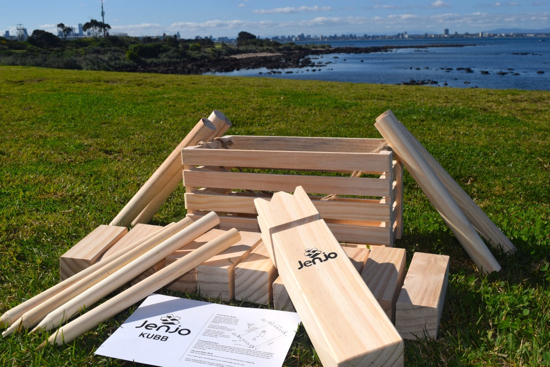 Outdoor Wooden Kubb Lawn Game