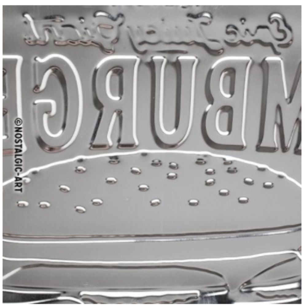 Enjoy Hamburgers Metal Sign