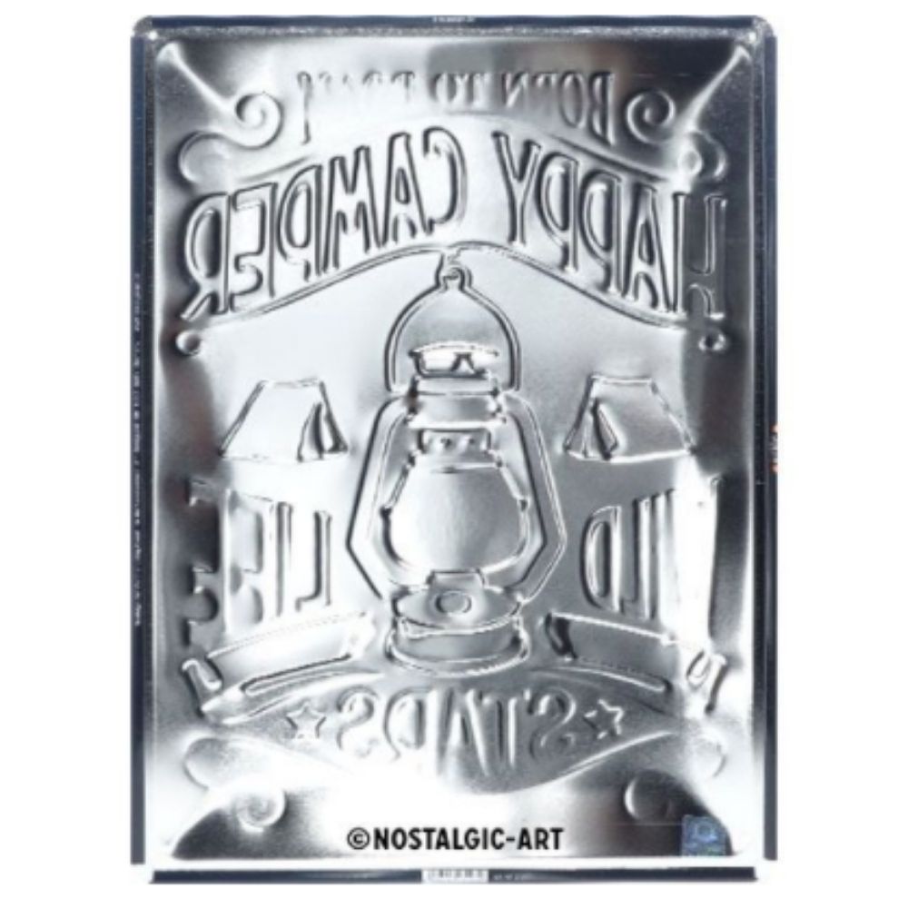 Happy Camper Wild Life Metal Sign