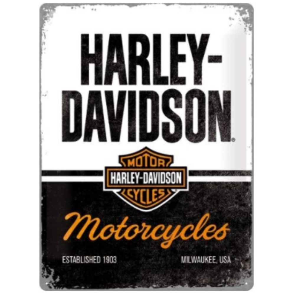 Harley Davidson Motorcycles Metal Sign