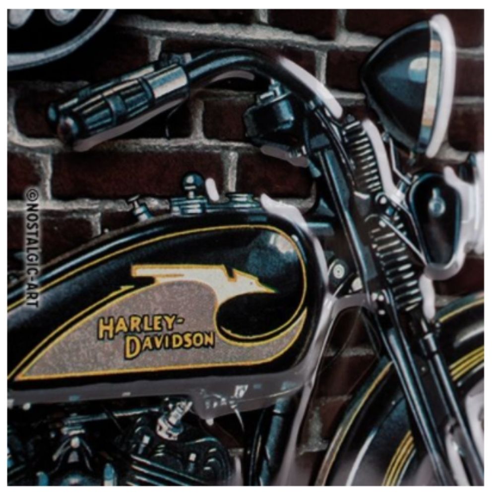 Harley Davidson Brick Wall Metal Sign