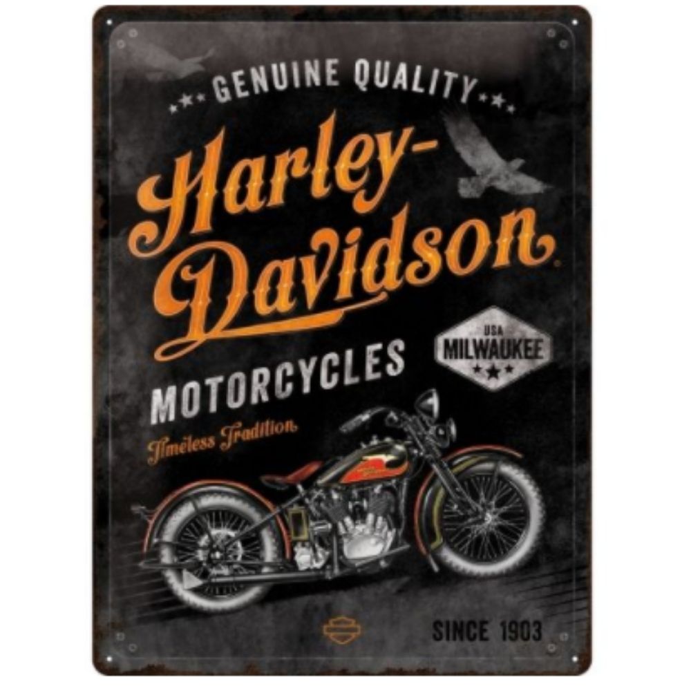 Harley Davidson Timeless Tradition Metal Sign