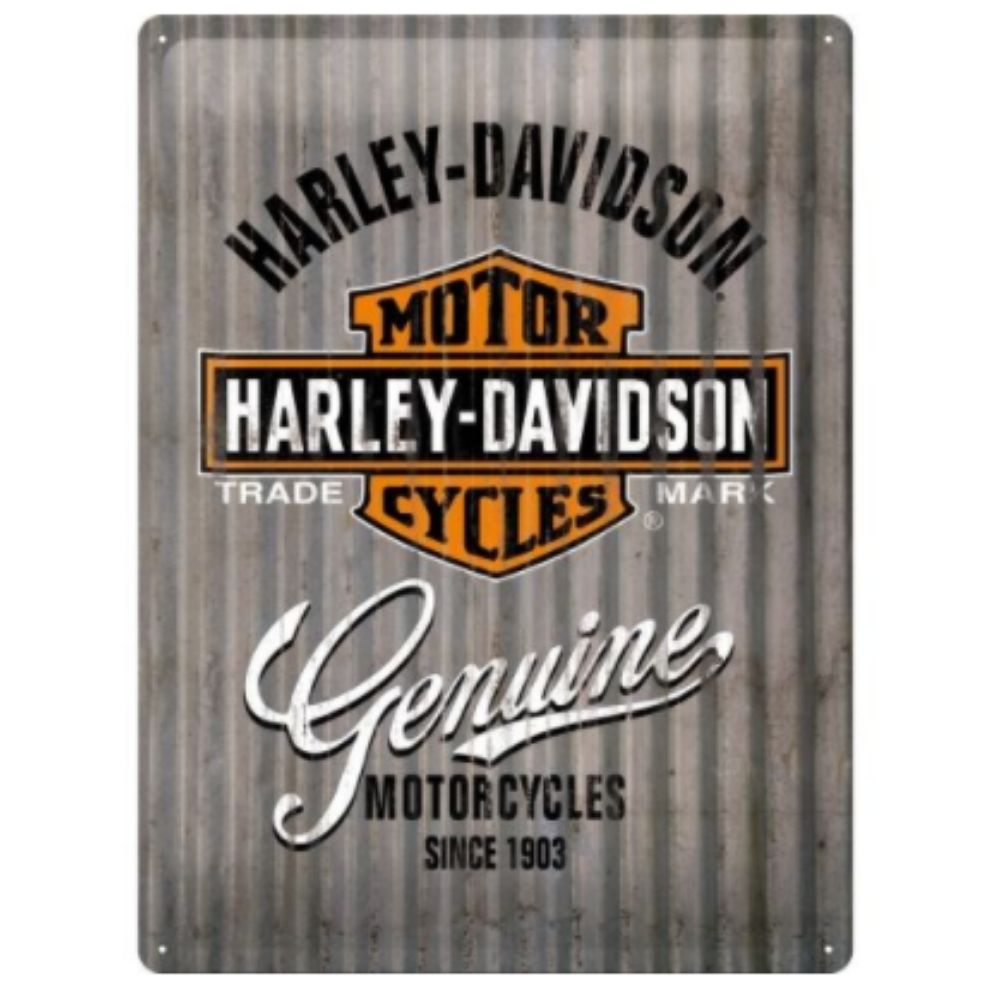 Harley Davidson Genuine Motorcycles Metal Sign