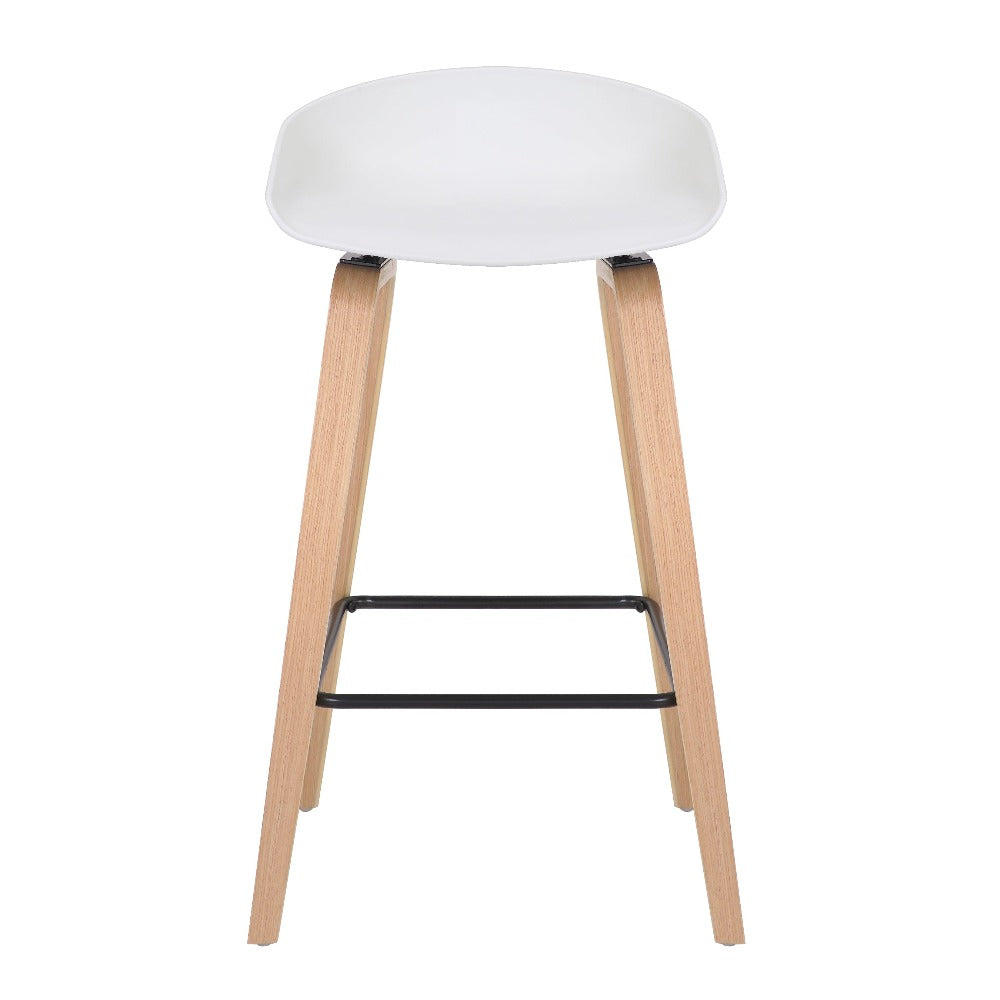 Comfort Bar Stool Set of 2 - White