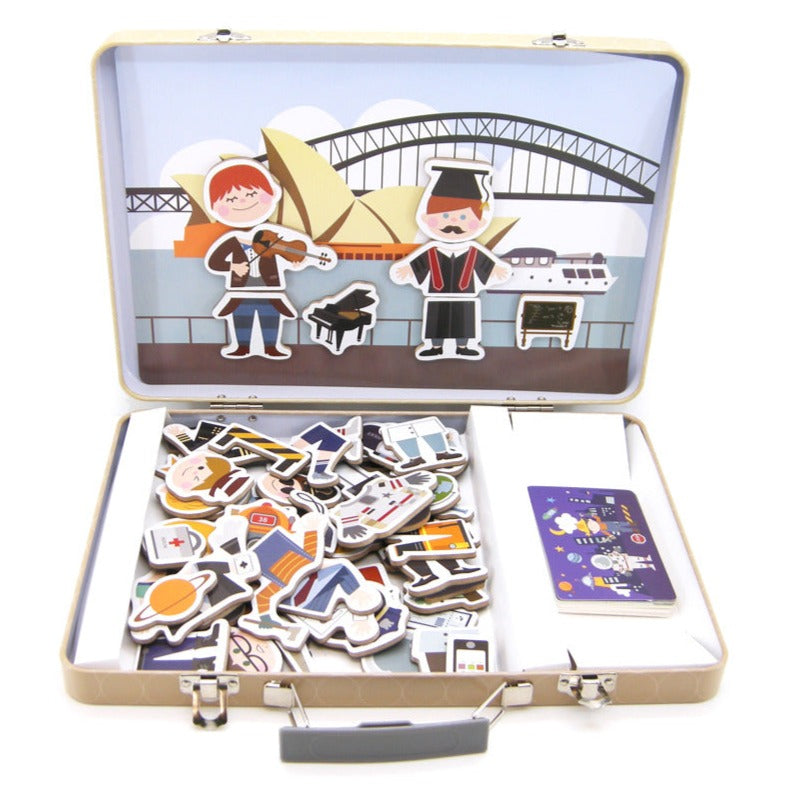 Boy Going To Work Kids Magnetic Dress Up Kit