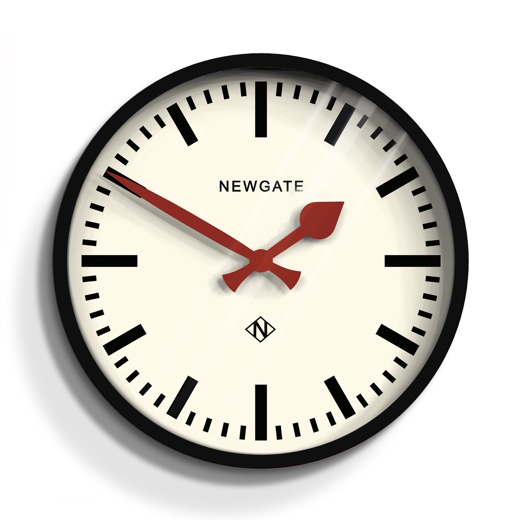 Newgate Luggage Wall Clock Black