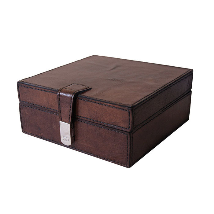 Elegant Square Leather Storage Box (4 Colors to Choose)