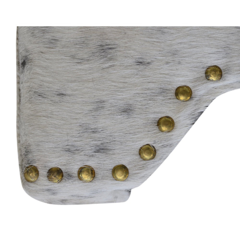 Cowhide Arch Base Ottoman