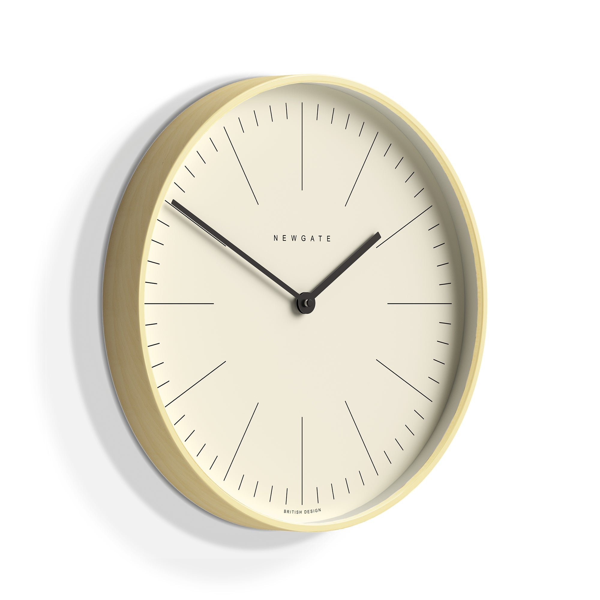 Newgate Mr Clarke Wall Clock Pale Wood Marker Dial 40