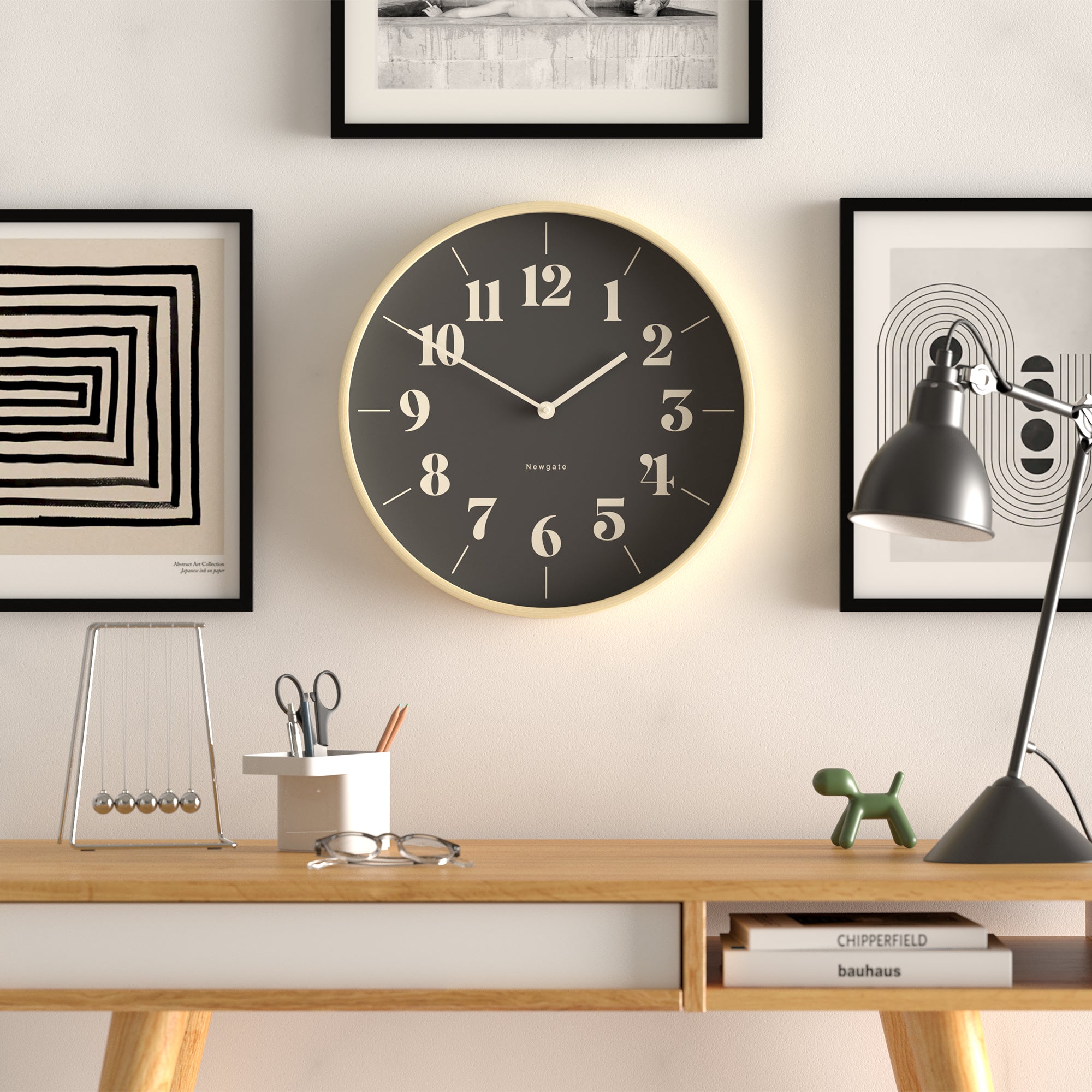 Newgate Mr Clarke Black Face Wall Clock