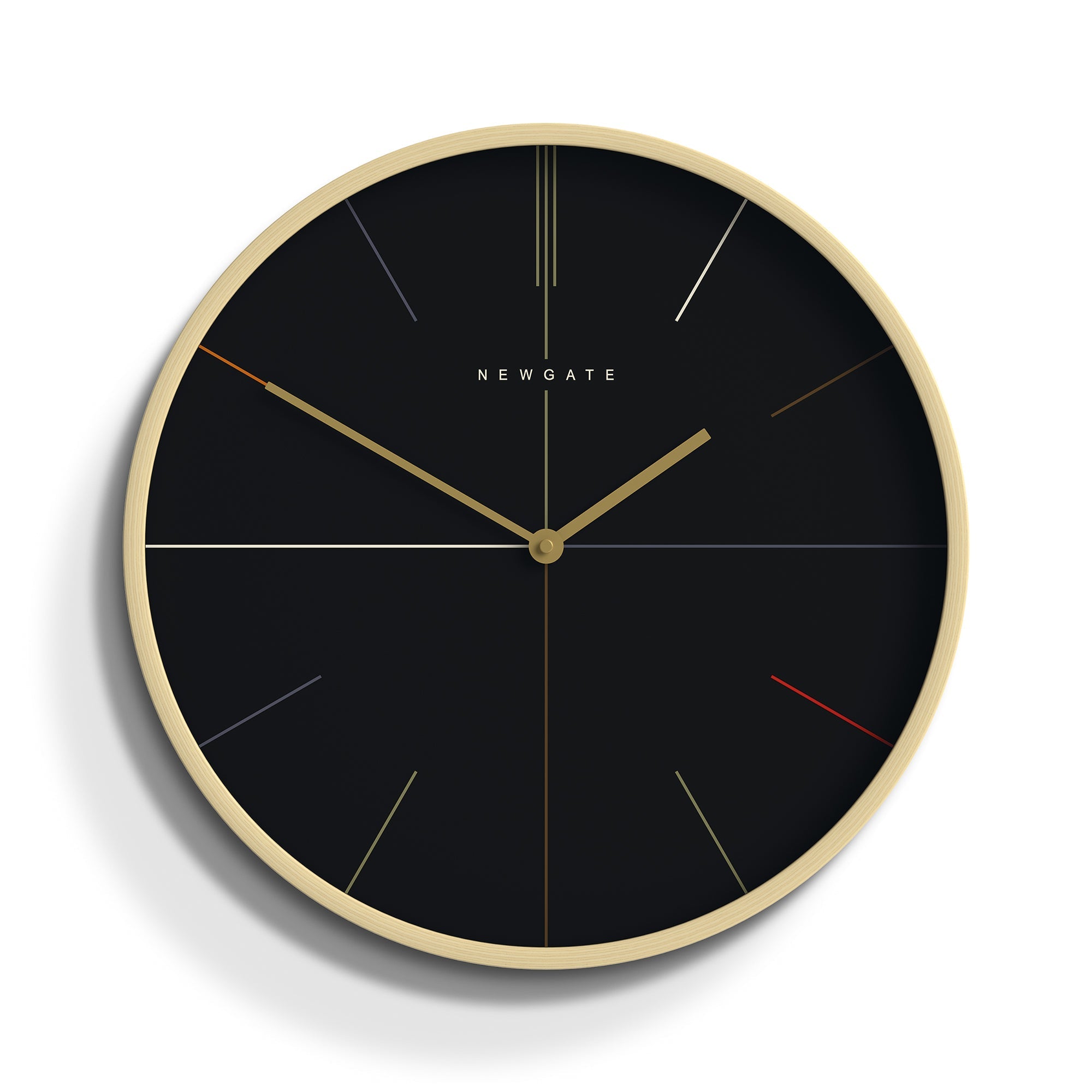 Newgate Mr Clarke Wall Clock Pale Black Dial