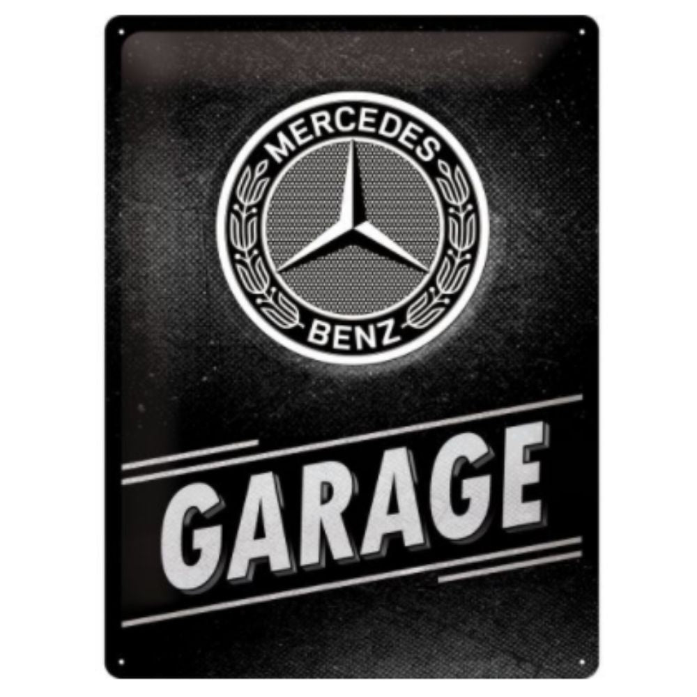 Mercedes Benz Garage Metal Sign