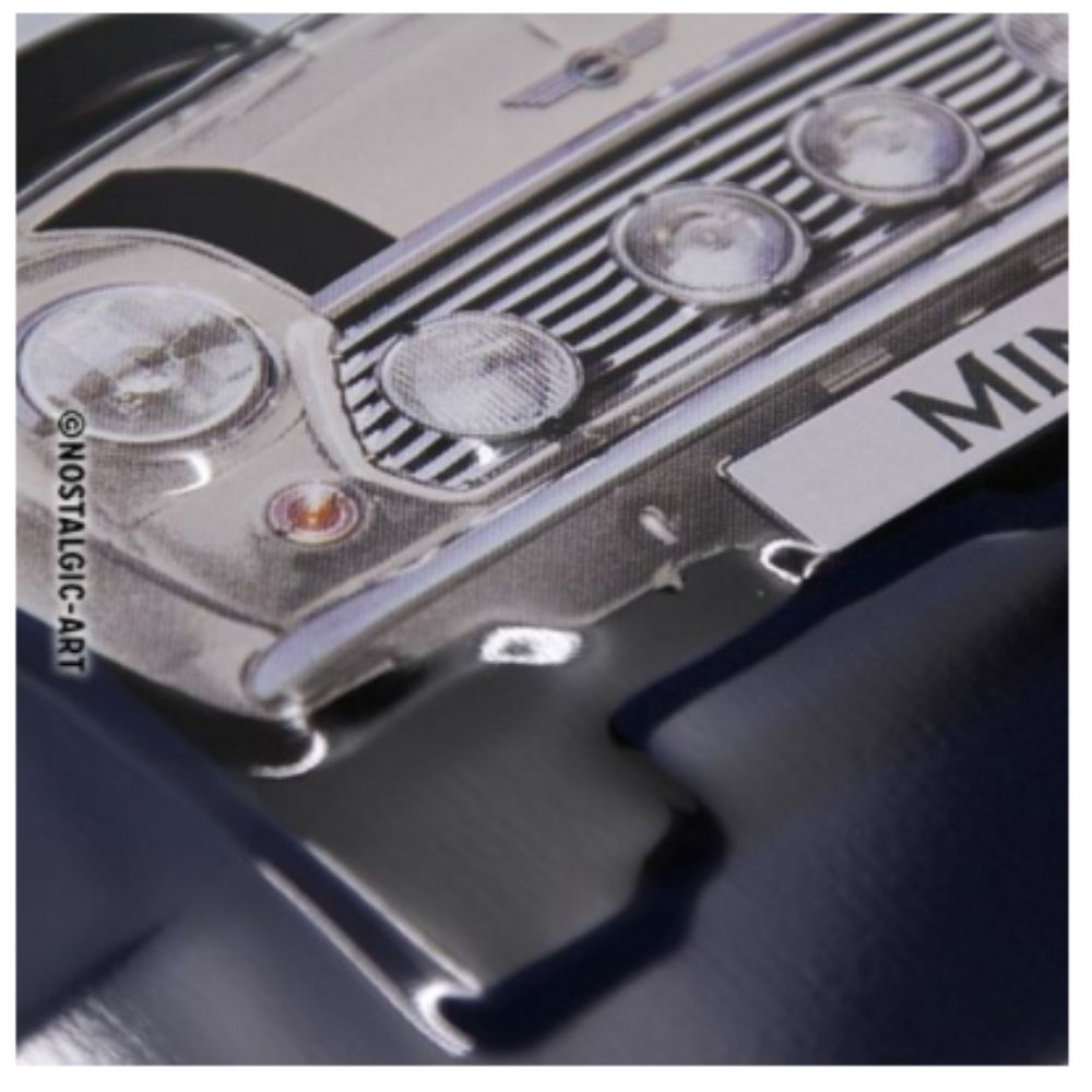 Mini 4 Cars Pop Art Metal Sign