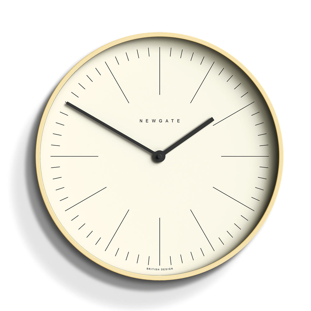 Newgate Mr Clarke Wall Clock Pale Wood Marker Dial 40