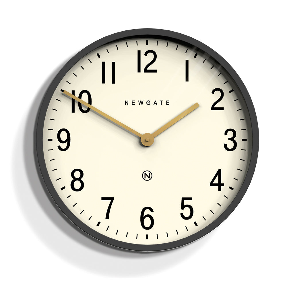 Newgate Mr Edwards Wall Clock Matte Blizzard Grey