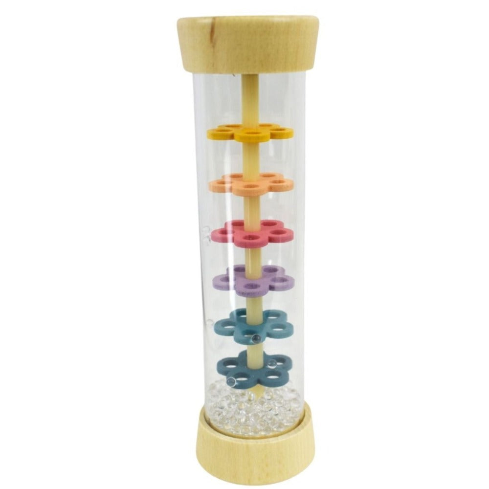 Wooden Rainmaker Rattle In Clear Tube - French Lavender