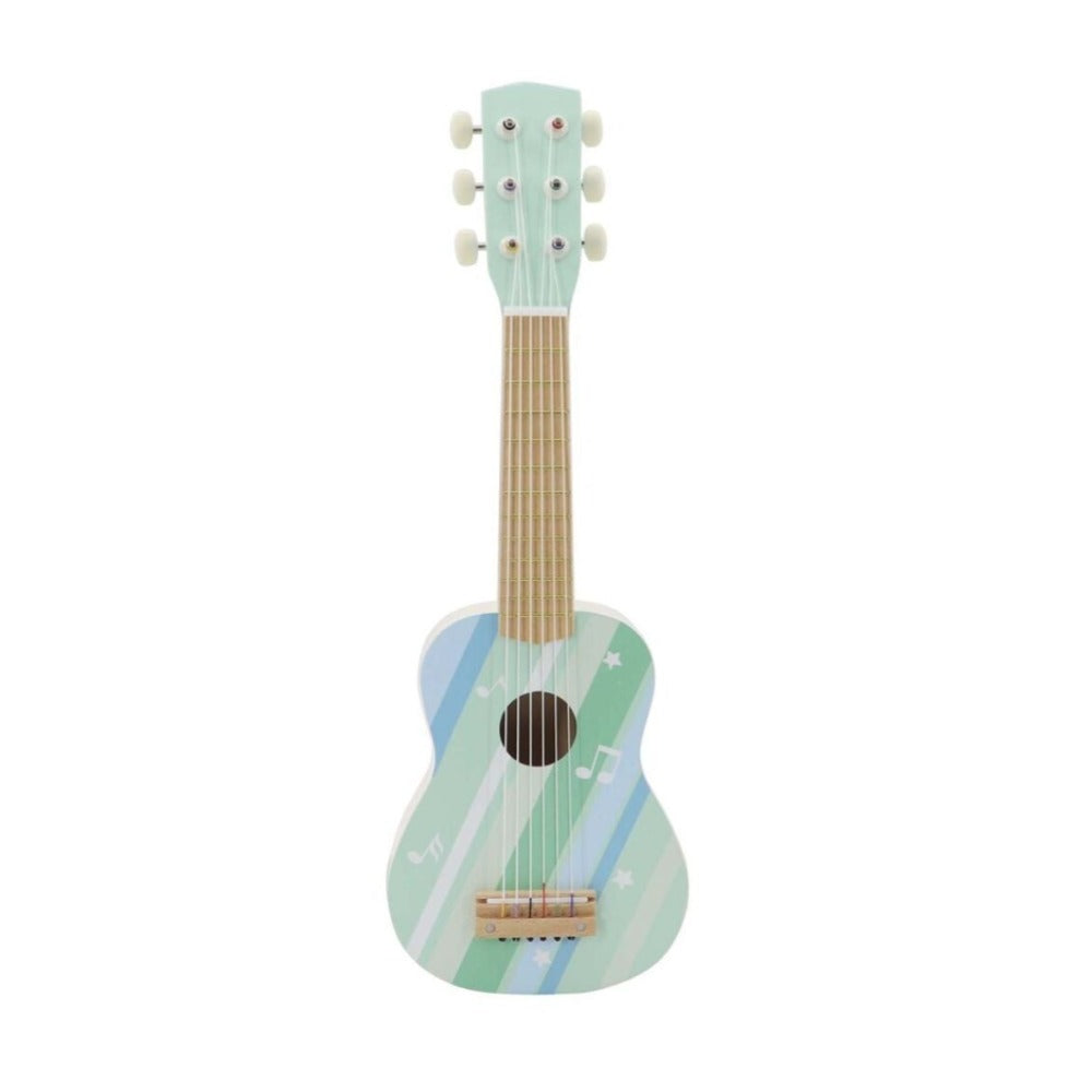 Kids Wooden Guitar Misty Aqua
