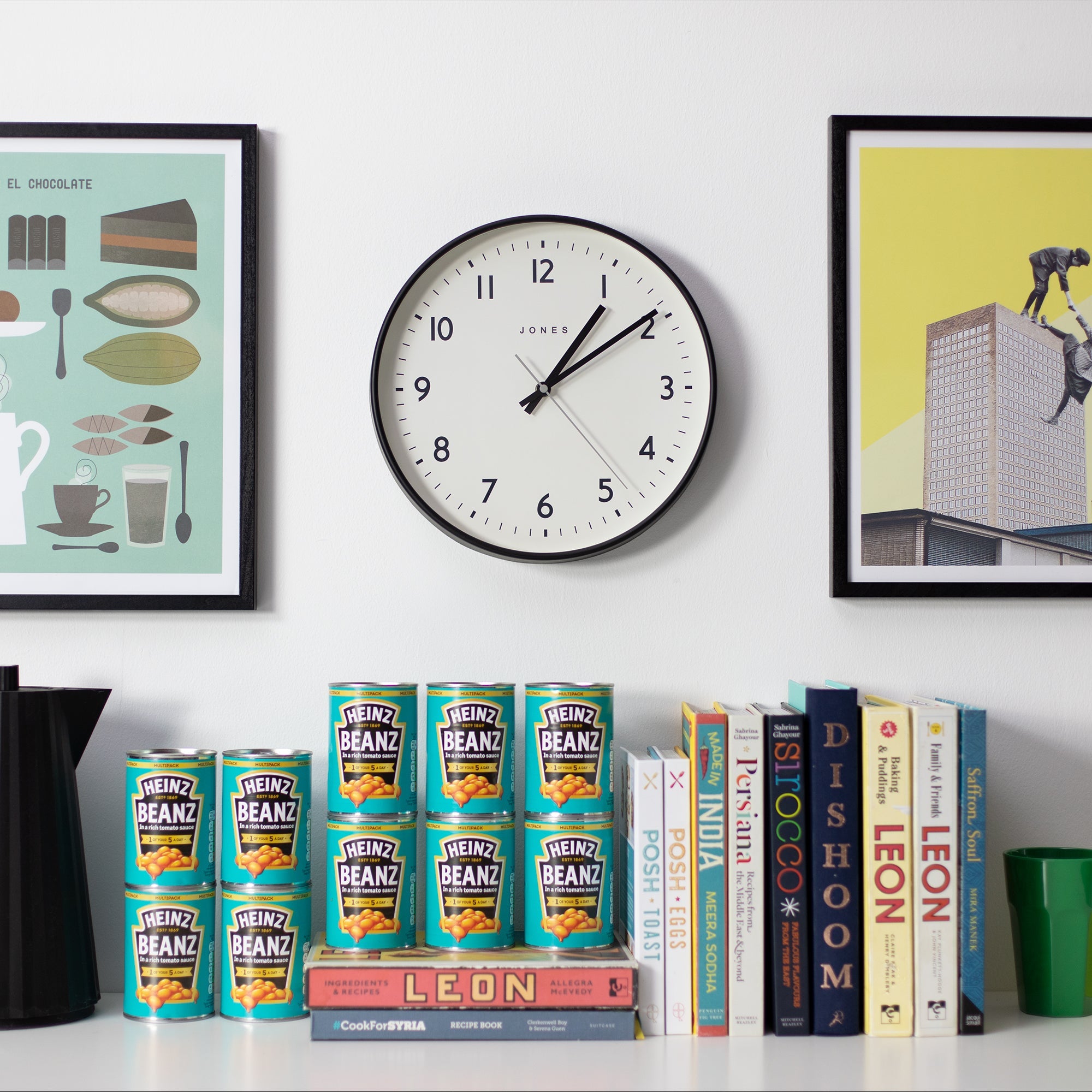 Newgate Jones Jam Wall Clock Matte Black