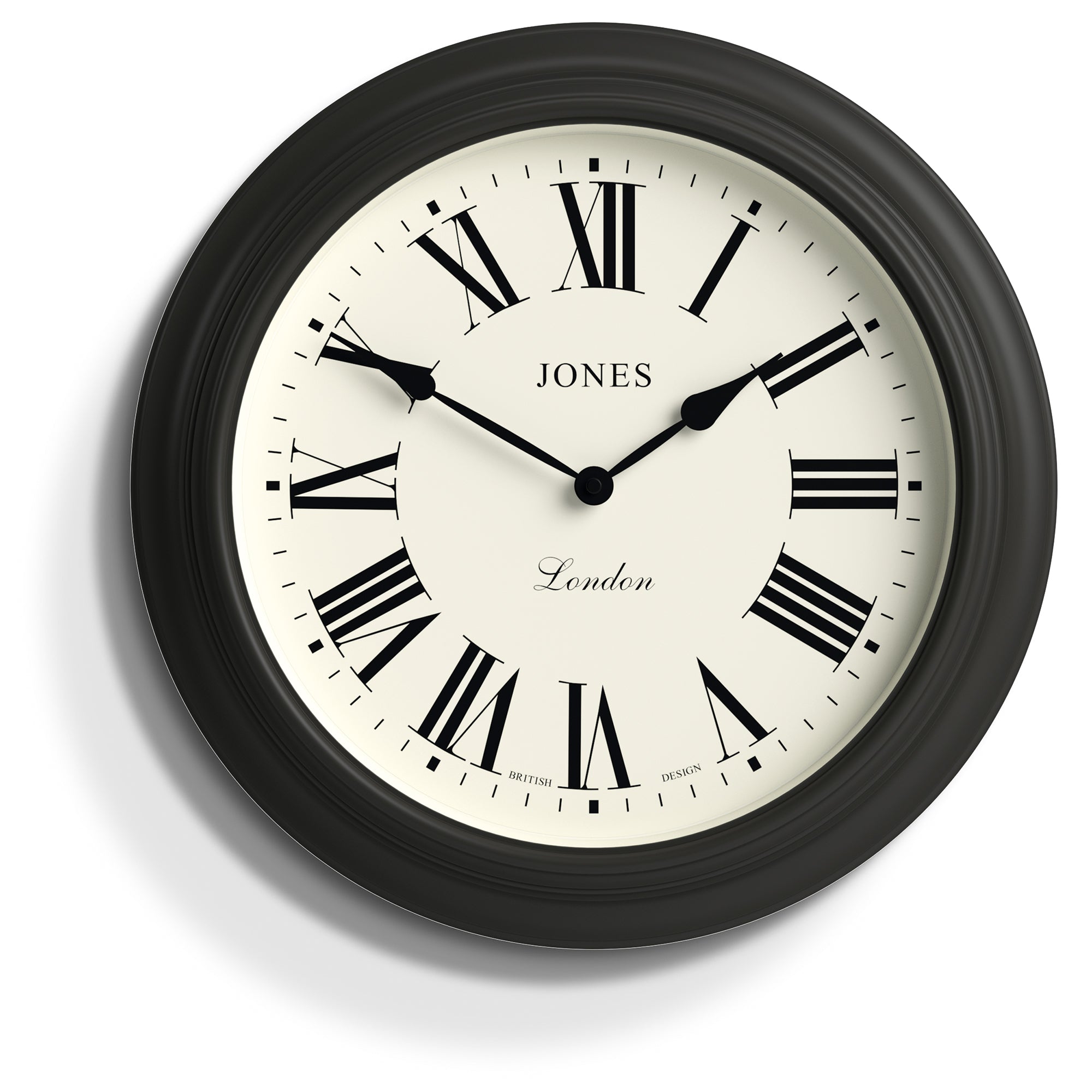 Newgate Jones Supper Club Wall Clock Charcoal Grey