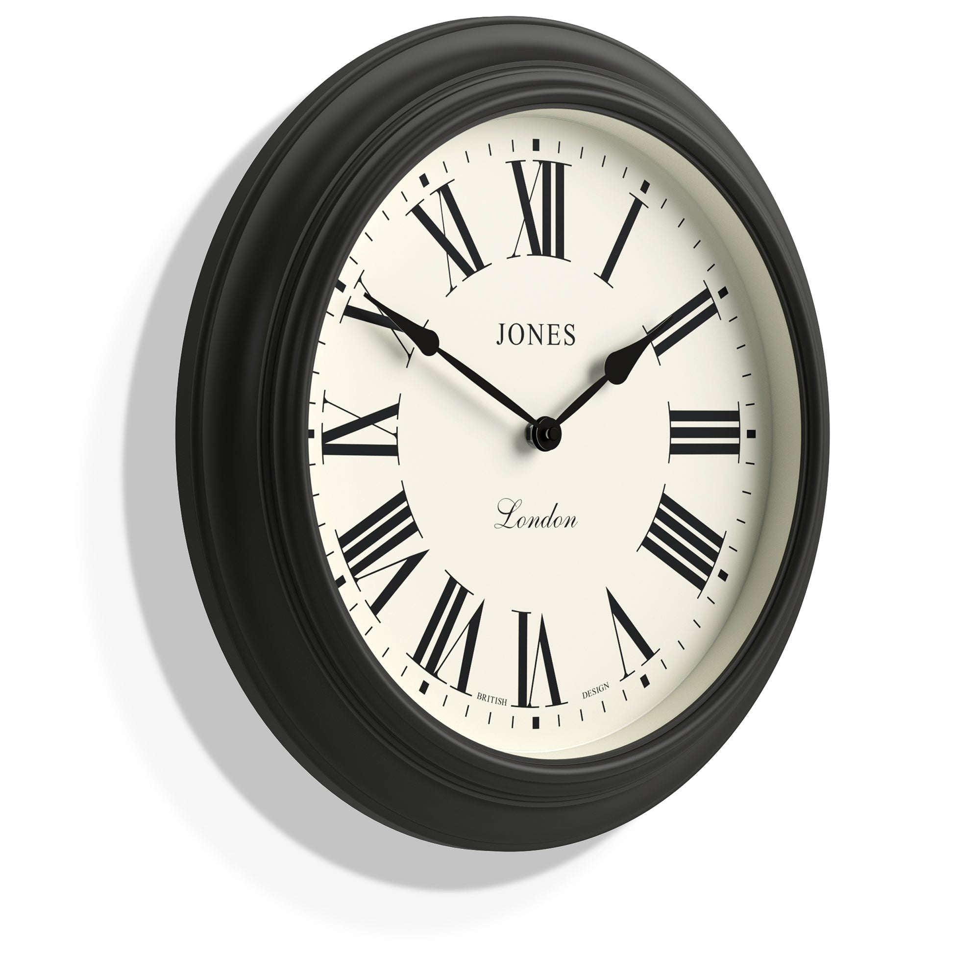 Newgate Jones Supper Club Wall Clock Charcoal Grey