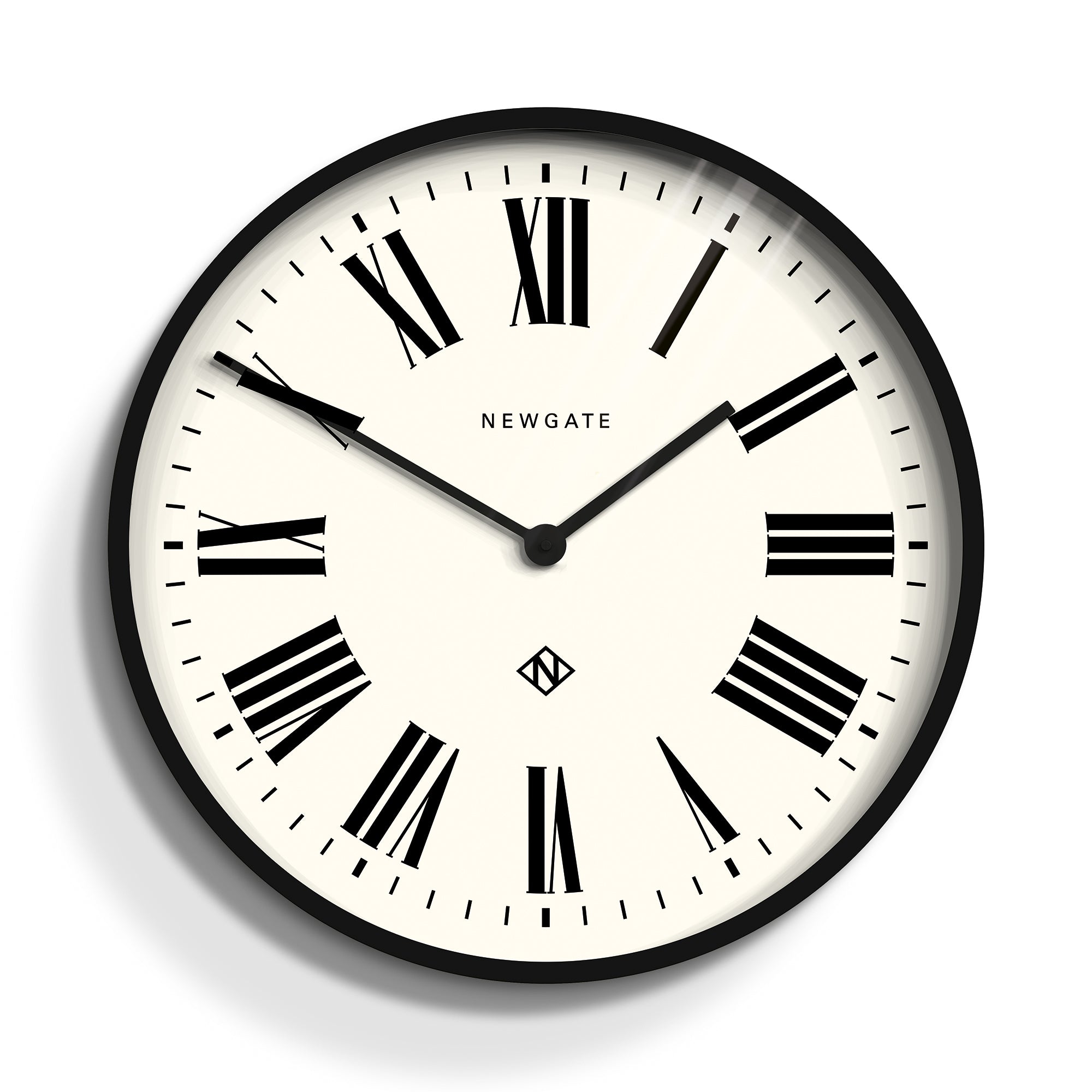 Newgate Number One Wall Clock Italian Black