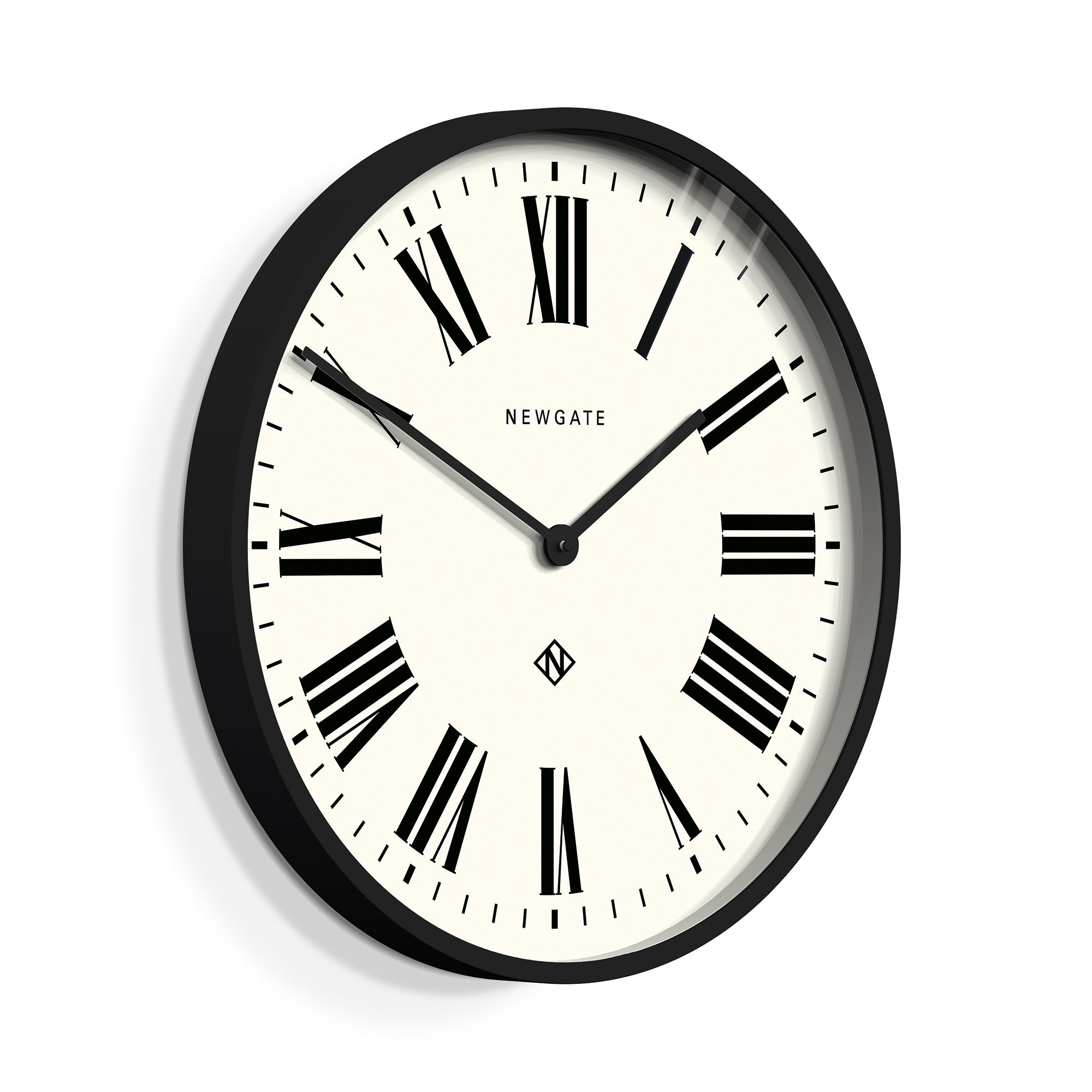 Newgate Number One Wall Clock Italian Black