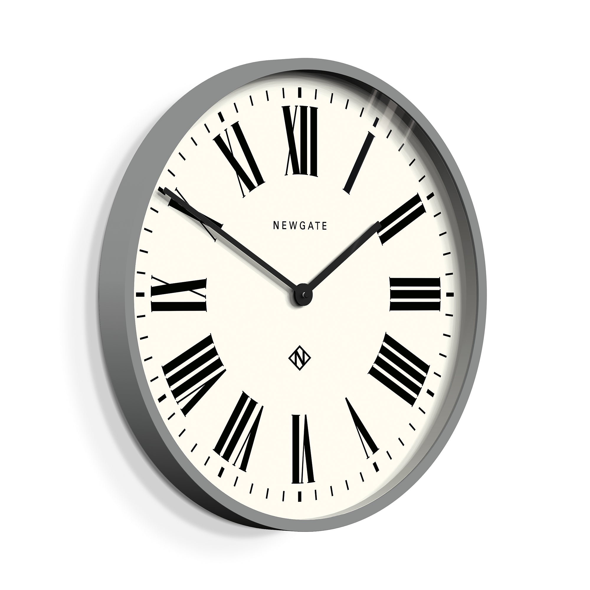 Newgate Number One Wall Clock Italian Posh Grey
