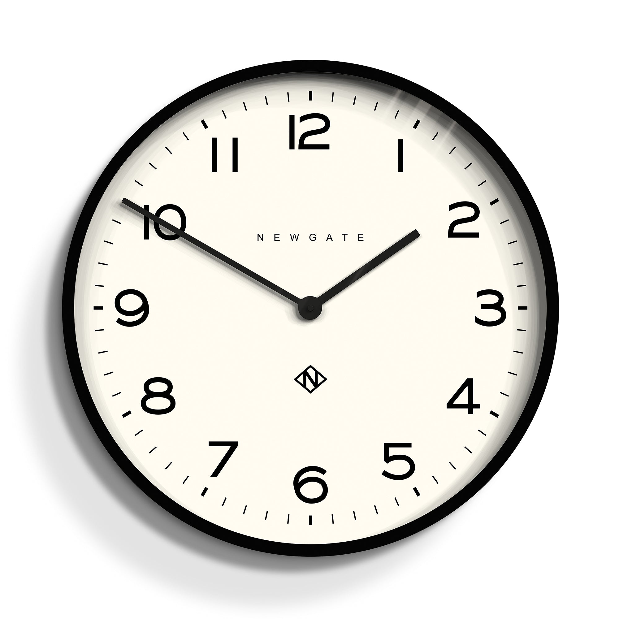Newgate Echo Number One Wall Clock Black