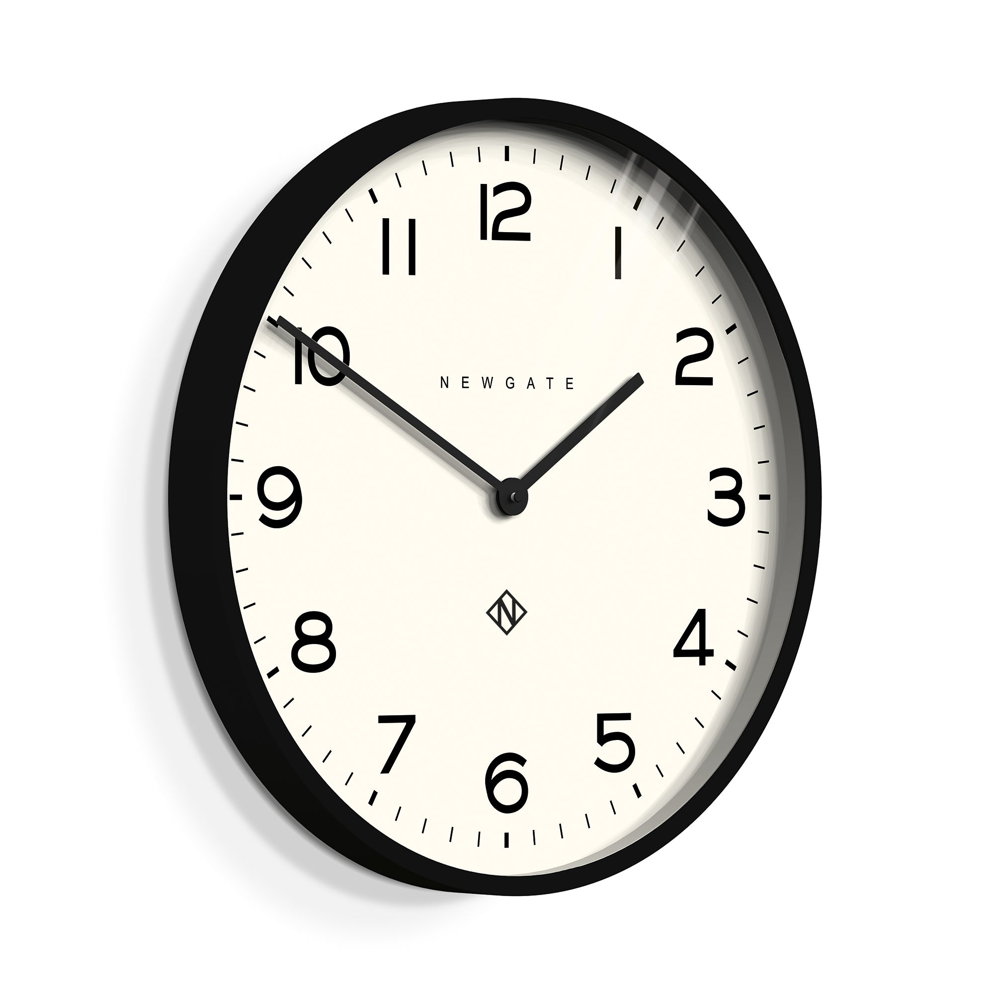 Newgate Echo Number One Wall Clock Black
