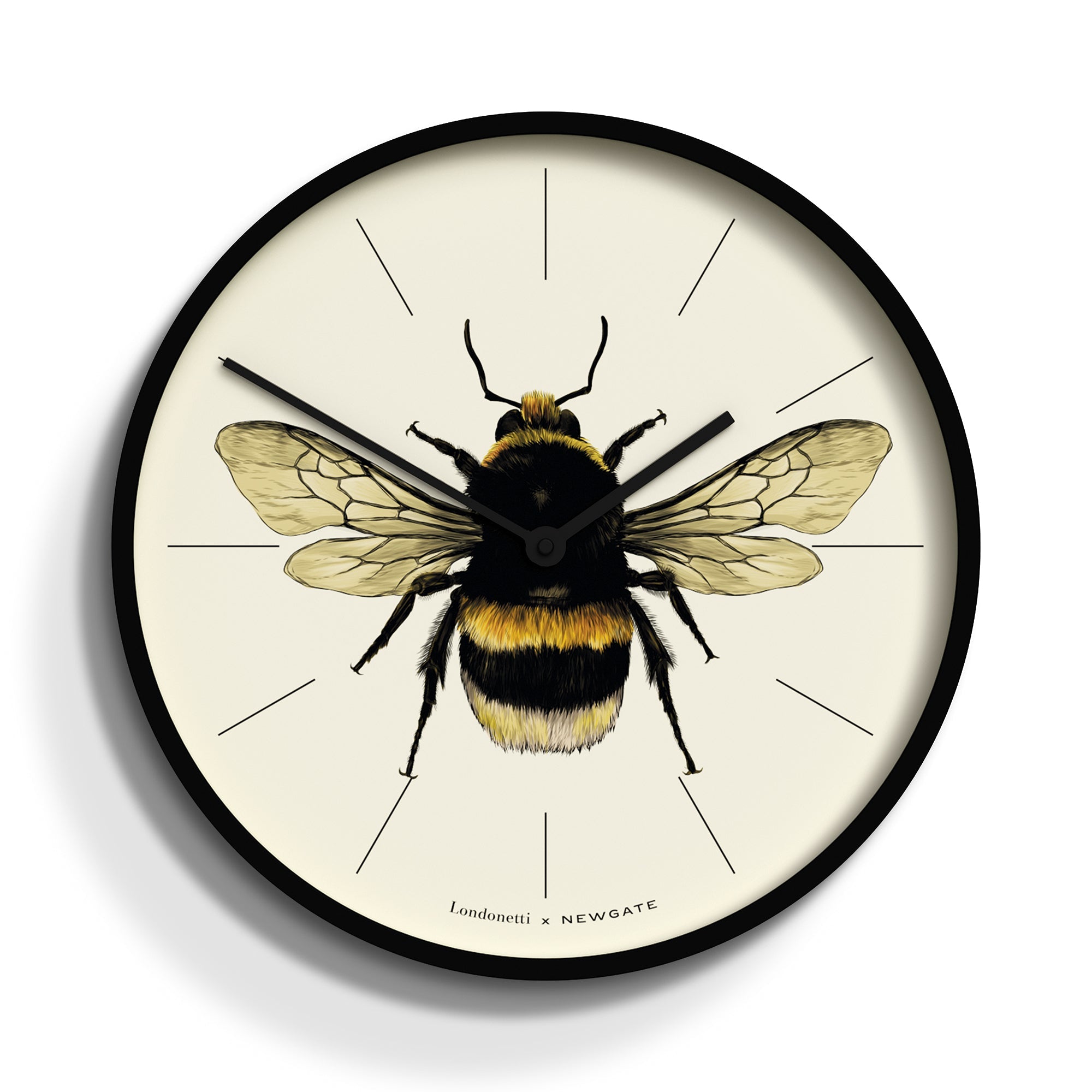 Newgate Number Three Wall Clock - Bee