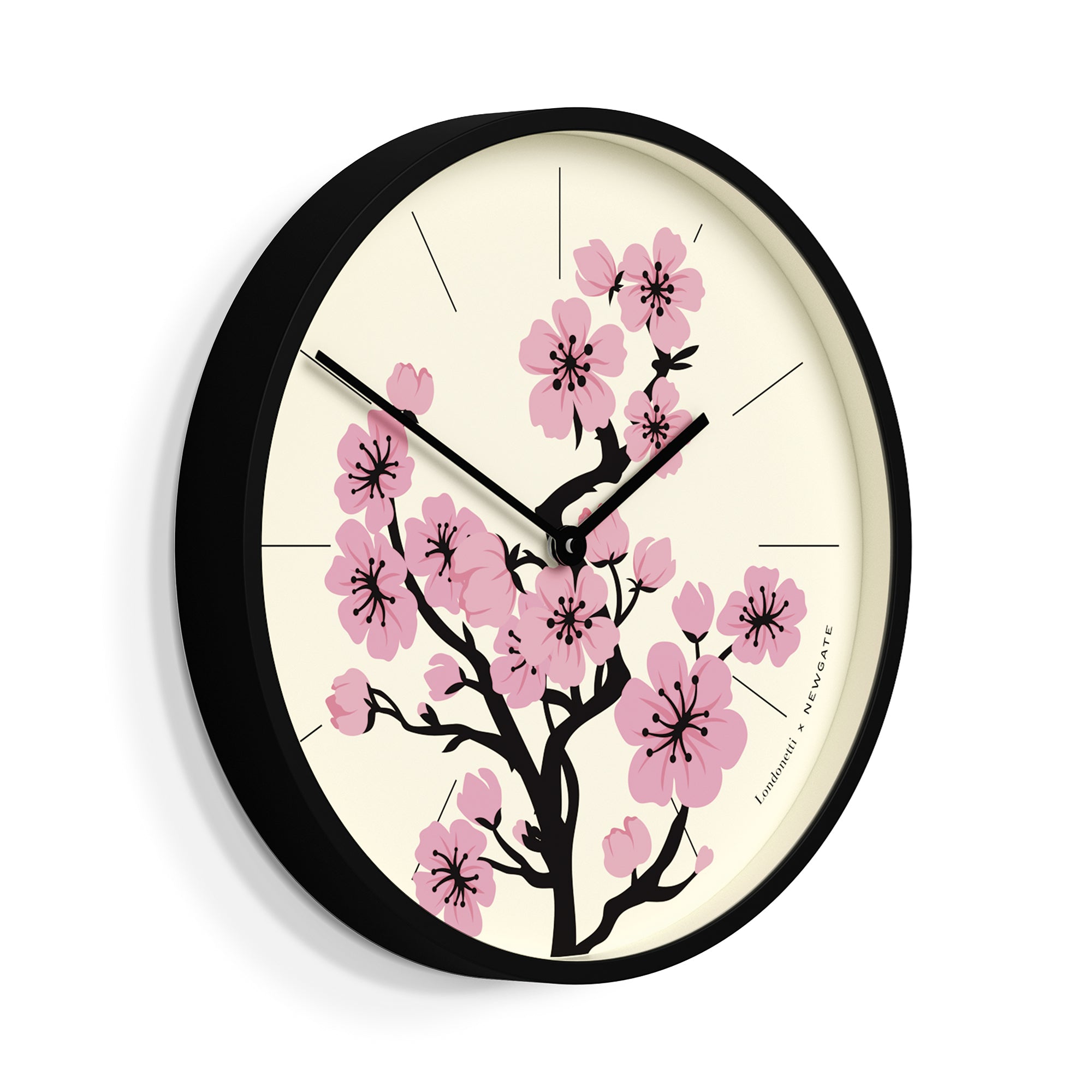 Newgate Number Three Wall Clock - Blossom
