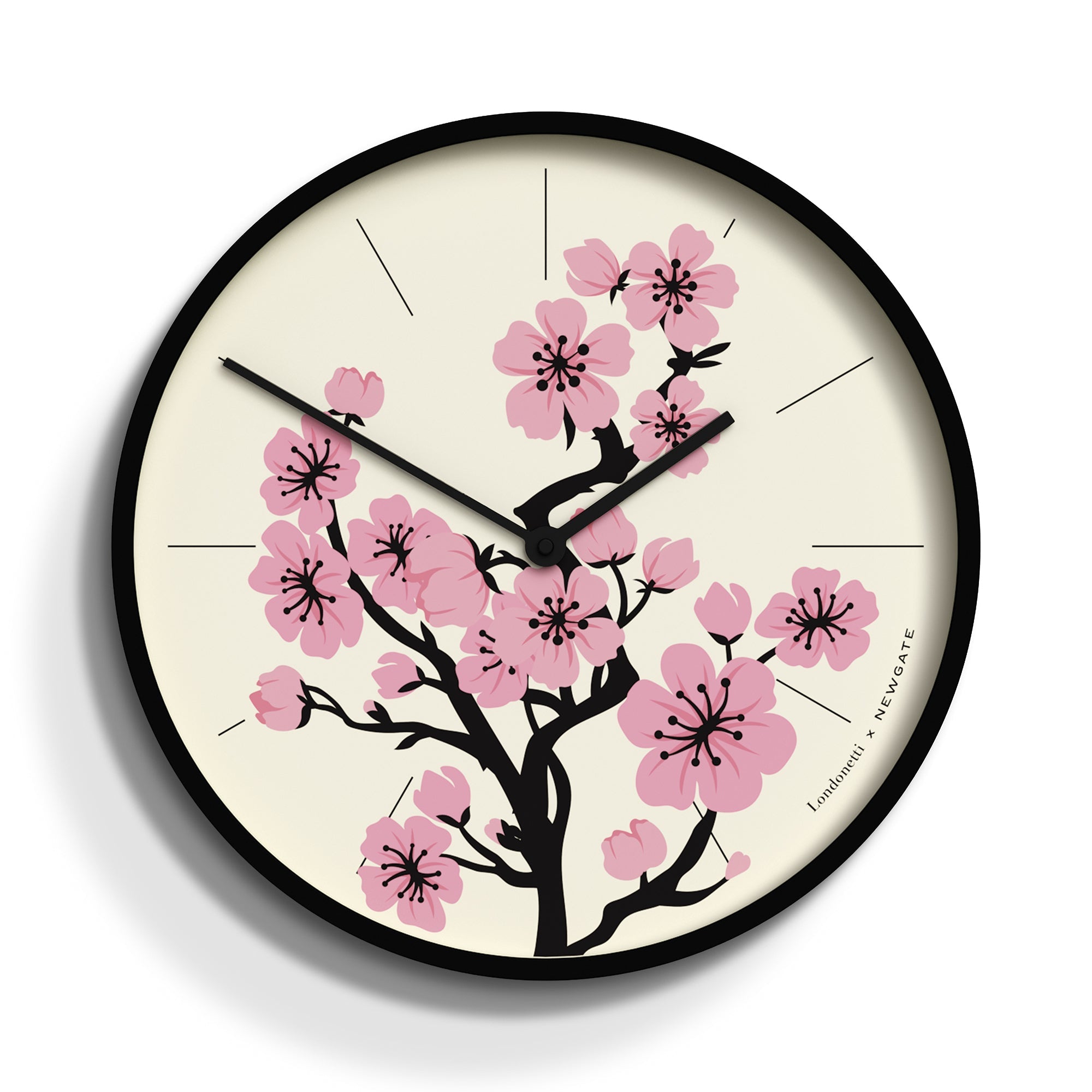 Newgate Number Three Wall Clock - Blossom