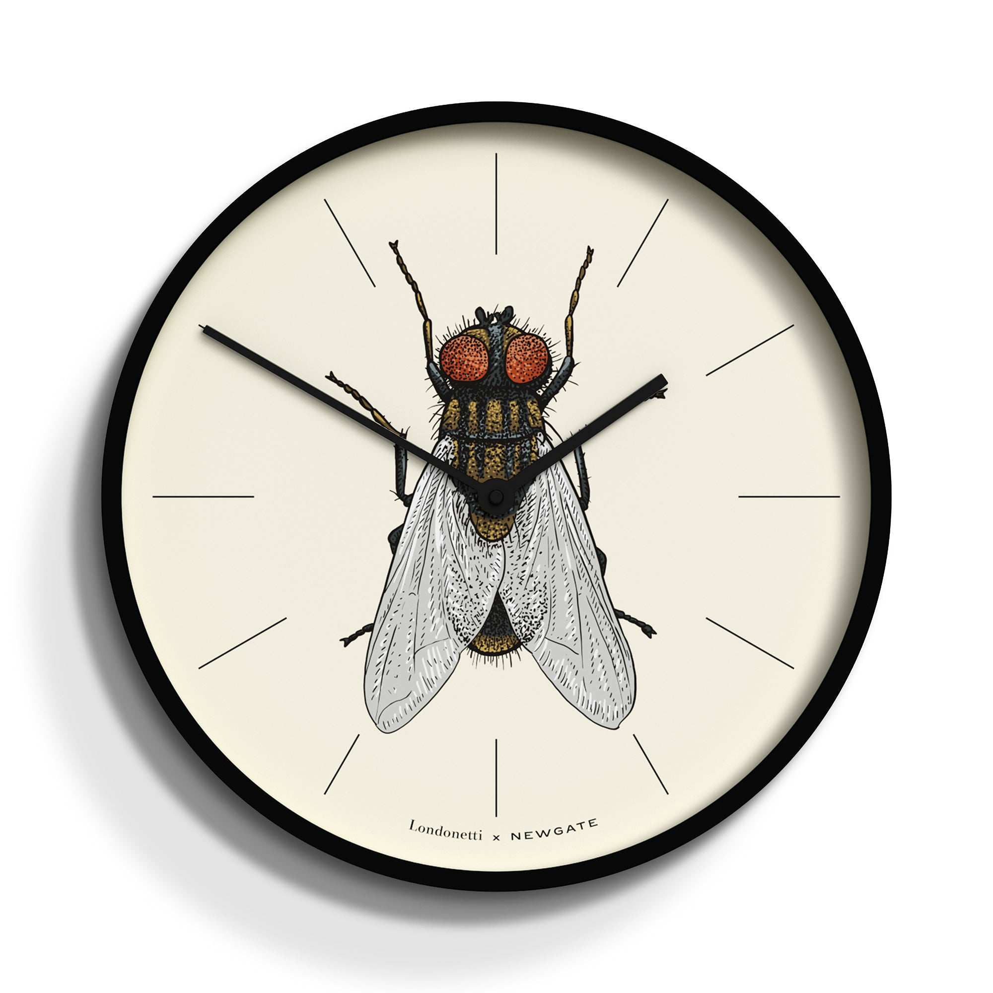 Newgate Number Three Wall Clock - Fly