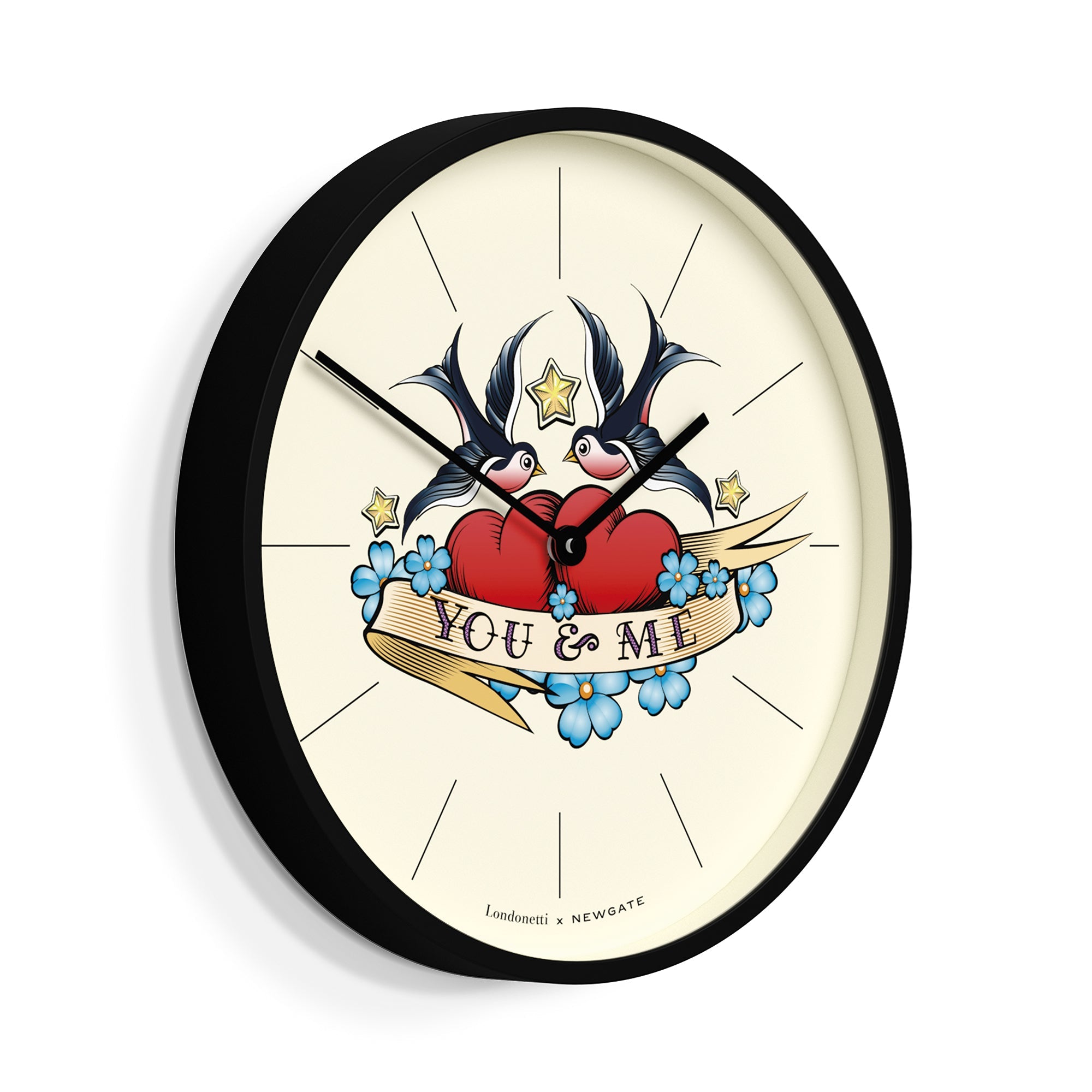 Newgate Number Three Wall Clock - You & Me