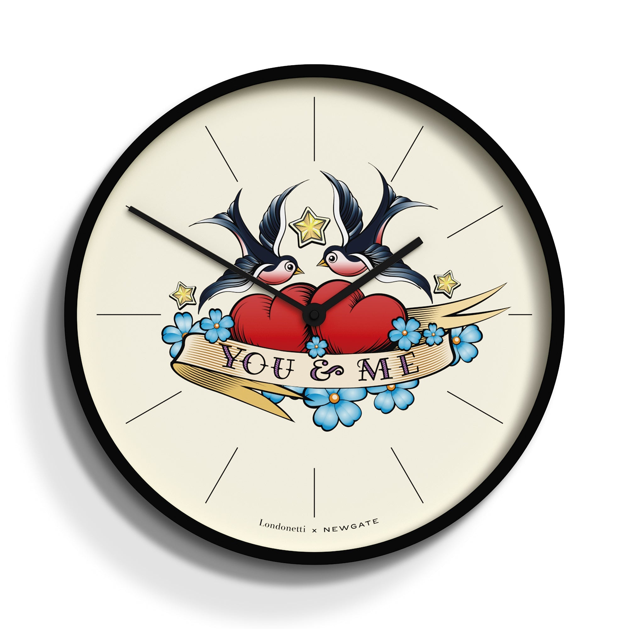 Newgate Number Three Wall Clock - You & Me