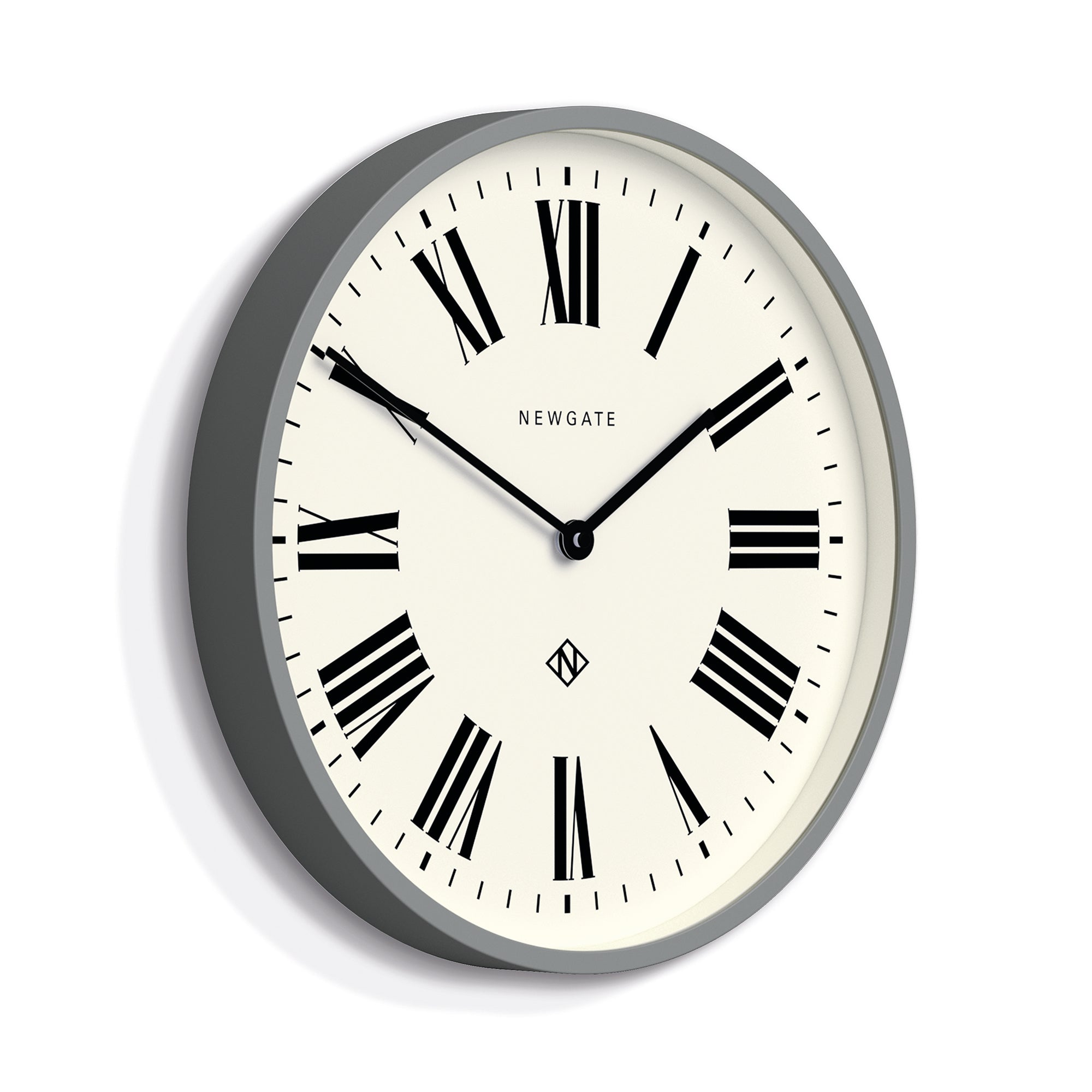 Newgate Number Three Italian Grey Wall Clock