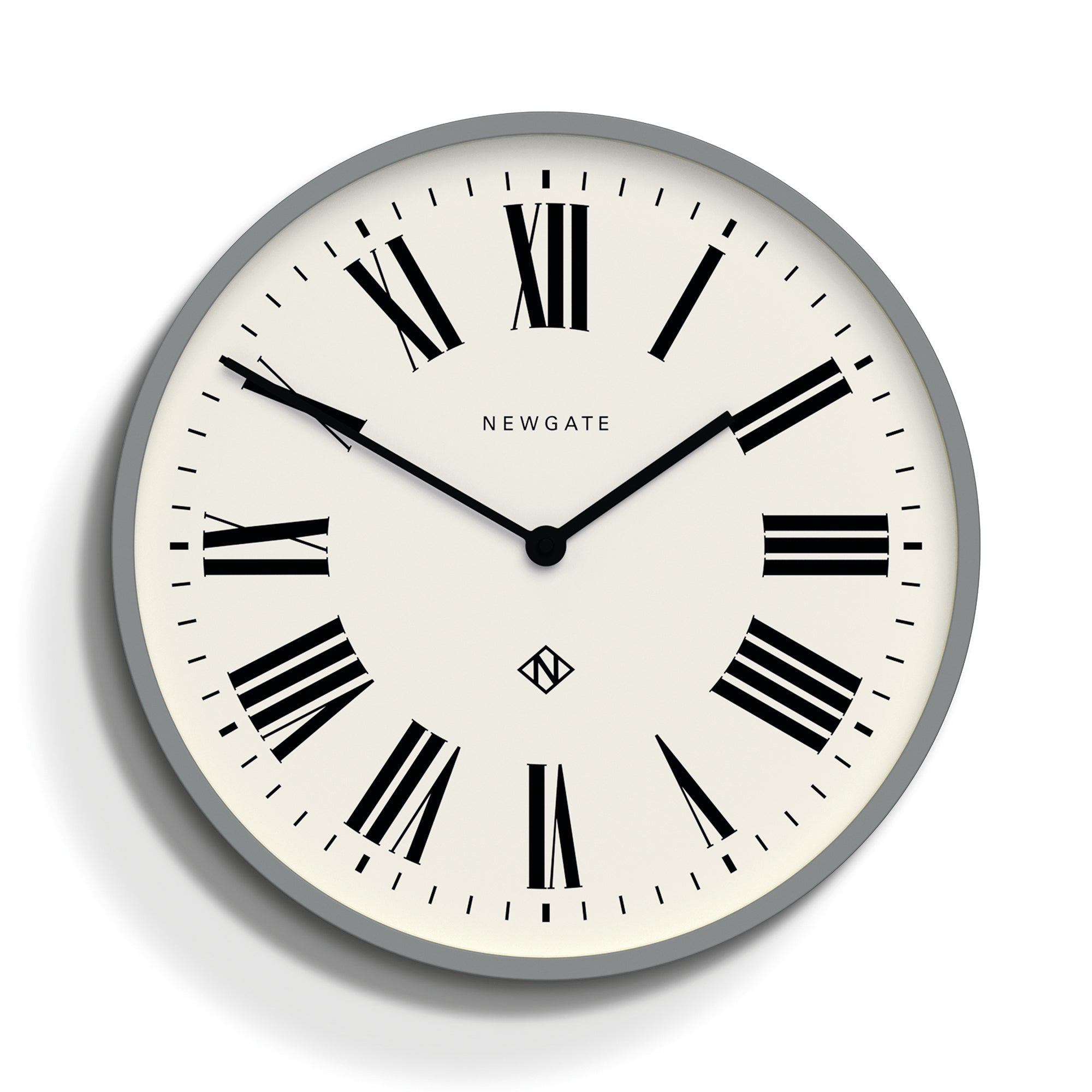Newgate Number Three Italian Grey Wall Clock